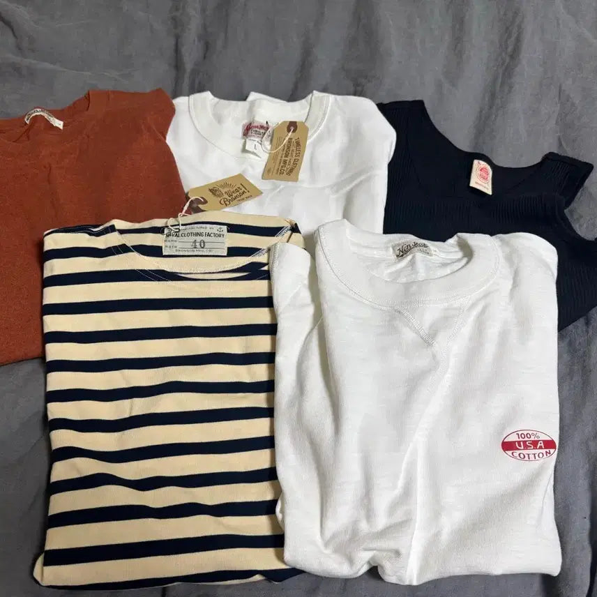 [BUNJANG] Bronson Non-Stock 9-Piece Bundle T-Shirts and Tank Tops / 브론슨 논스탁 L 9종 일괄 17만원
