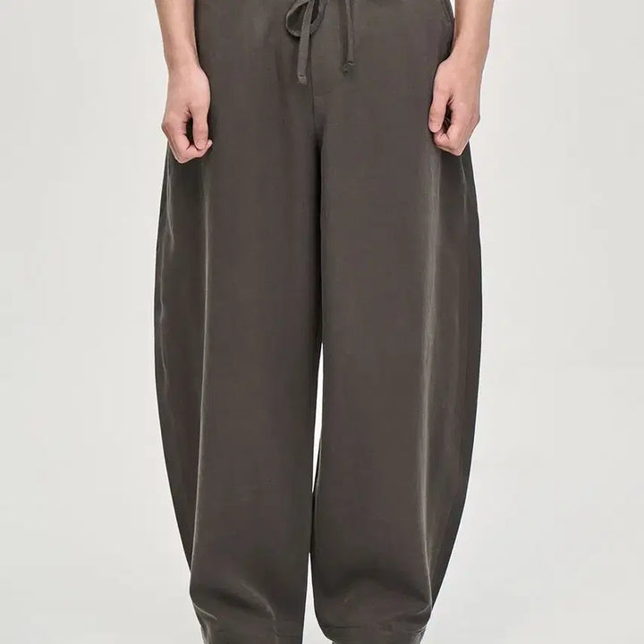 [BUNJANG] Prairie Linen Barrel Fit Wide Slacks / (새상품)프레리 린넨 배럴핏 와이드 슬랙스 [정가 79,000원]