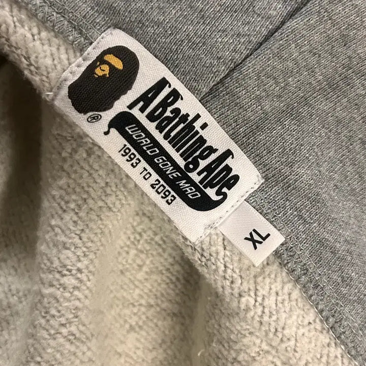 [BUNJANG] BAPE Shark Hoodie Grey XL / 새상품급) 베이프 샤크 후드집업 그레이