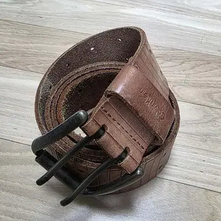 [BUNJANG] Calvin Klein Full Grain Leather Belt / 케빈클라인 통가죽 벨트
