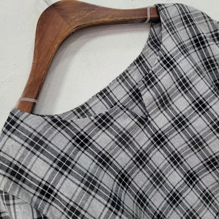 [BUNJANG] Checkered Blouse / 체크 블라우스