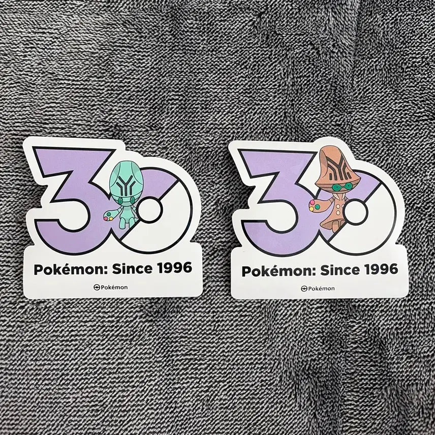 [BUNJANG] Pokemon 30th Anniversary Logo Stickers: Regieleki, Vikavolt, and Vikreebel Evolution Set / 한국한정] 포켓몬 30주년 로고 스티커 리그레 벰크 진화 세트