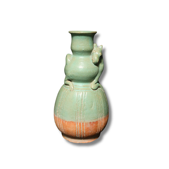 [BUNJANG] Song Dynasty Celadon Camel-Shaped Ewer with Incised Comb Pattern / 송대청유낙타형혜목문병 [중국도자기]
