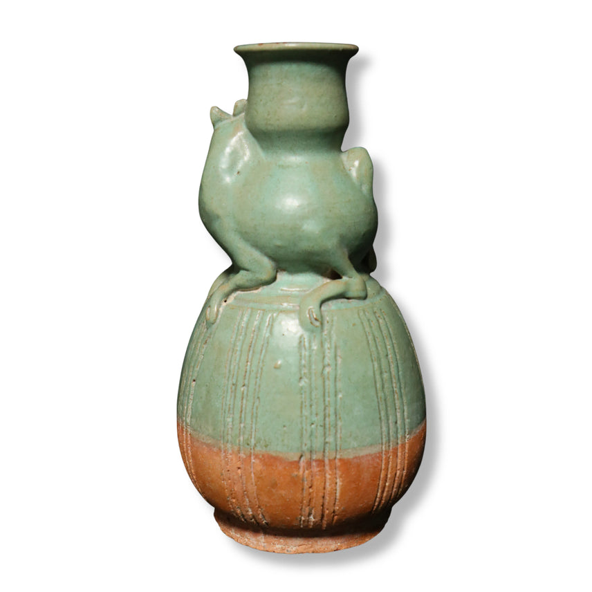 [BUNJANG] Song Dynasty Celadon Camel-Shaped Ewer with Incised Comb Pattern / 송대청유낙타형혜목문병 [중국도자기]