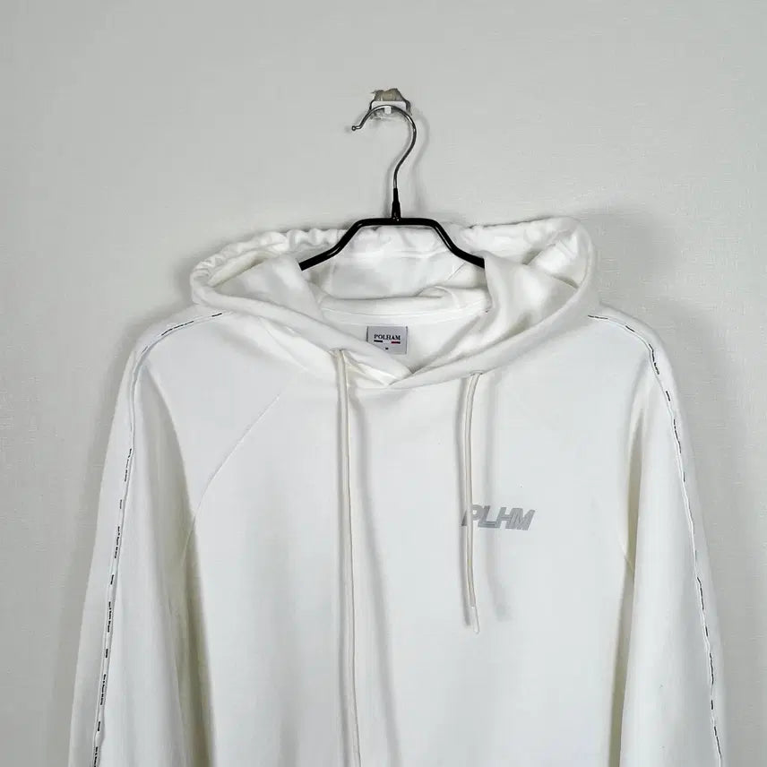 [BUNJANG] POLHAM Oversized Hoodie White Long Sleeve T-Shirt Men&