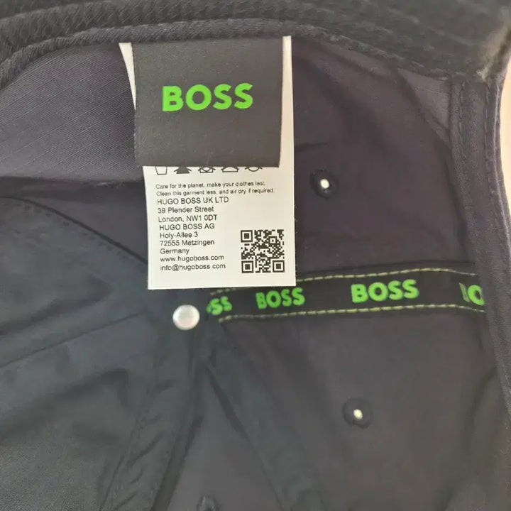 [BUNJANG] HUGO BOSS Black &amp; Dark Navy Logo Baseball Cap (Free Size) / 휴고보스 블랙 &amp;다크네이비 볼캡(Free Size)