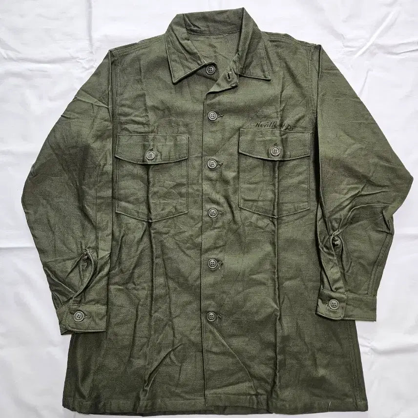 [BUNJANG] 1960s US Army OG-107 Utility Shirt (Flattened Button Variant) / 1960s 미군 오리지널 OG-107 셔츠 A급 판매합니다.