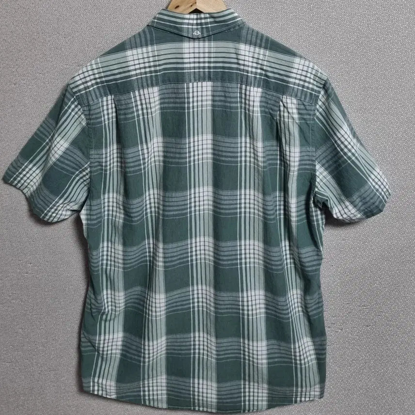 [BUNJANG] Olzen Green Check Short Sleeve Shirt / 105) 올젠 그린체크 반팔셔츠 남방