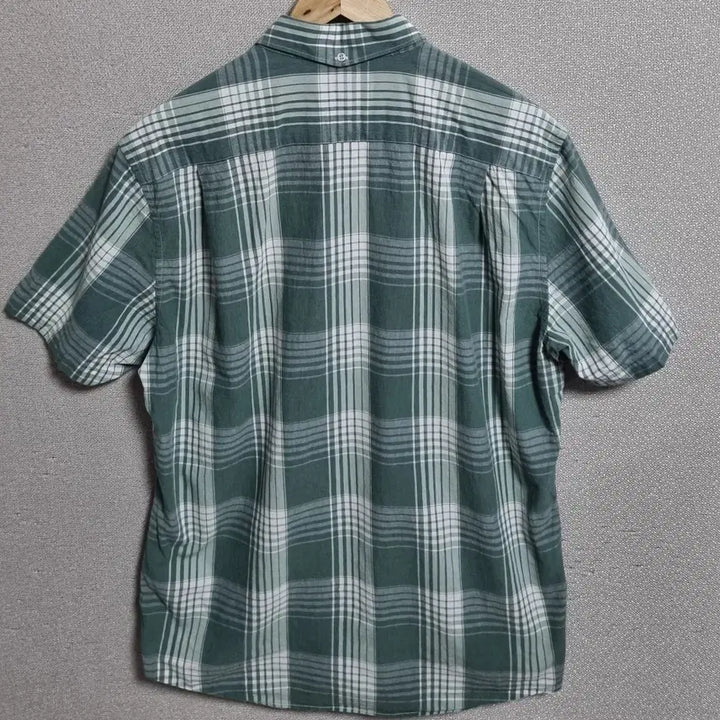 [BUNJANG] Olzen Green Check Short Sleeve Shirt / 105) 올젠 그린체크 반팔셔츠 남방