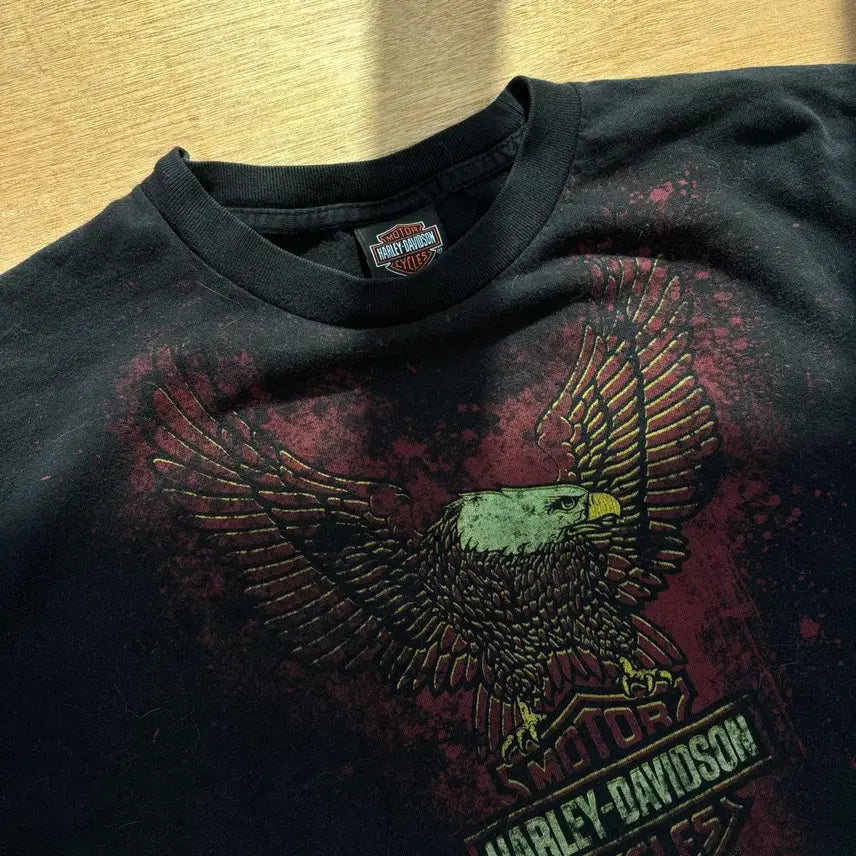 [BUNJANG] Harley-Davidson Iron Wing Vintage T-Shirt / Harley Iron Wing Vintage Tee  할리데이비슨