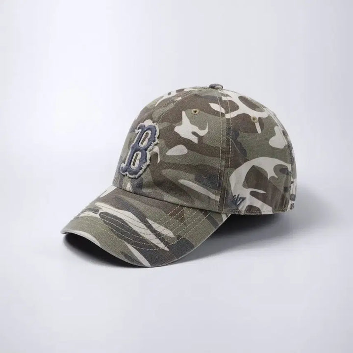 [BUNJANG] 47 Boston Red Sox Camo MLB Ball Cap Hat / 47 보스턴 레드삭스 카모 MLB 볼캡 모자
