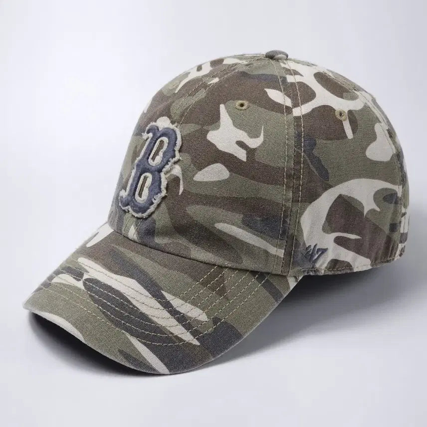 [BUNJANG] 47 Boston Red Sox Camo MLB Ball Cap Hat / 47 보스턴 레드삭스 카모 MLB 볼캡 모자