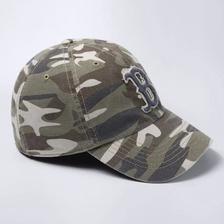 [BUNJANG] 47 Boston Red Sox Camo MLB Ball Cap Hat / 47 보스턴 레드삭스 카모 MLB 볼캡 모자