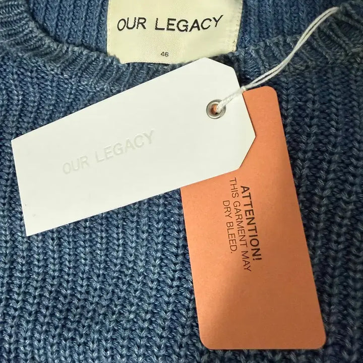 [BUNJANG] Our Legacy Chunky Knit Indigo Dye Sweater / 아워레가시 청키니트 인디고 다잉 46사이즈