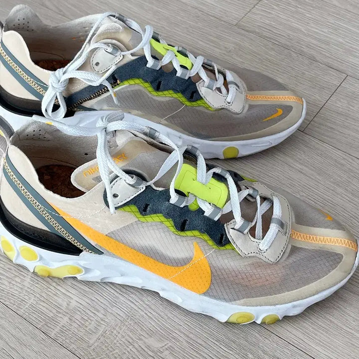 [BUNJANG] Nike React Element 87 Light Ound Brown Sneakers / 나이키 리액트 엘리먼트 87 라이트 오우드 브라운