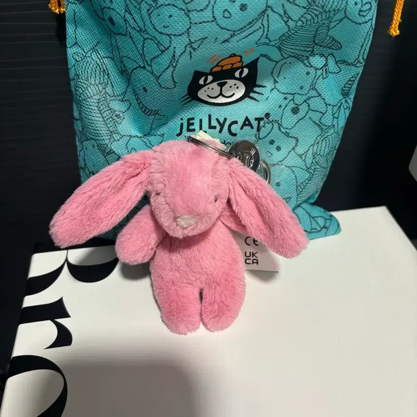 [BUNJANG] Jellycat Rabbit Charm Bag Accessory / 새상품 젤리캣키링 젤리켓백참