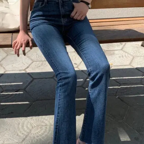 [BUNJANG] Flymodel Indigo Blue Bootcut Denim Pants Size 25 / 플라이모델 진청 부츠컷 데님팬츠 25사이즈