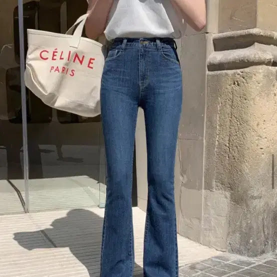 [BUNJANG] Flymodel Indigo Blue Bootcut Denim Pants Size 25 / 플라이모델 진청 부츠컷 데님팬츠 25사이즈