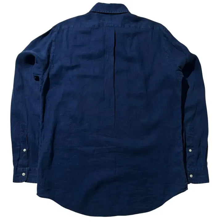 [BUNJANG] Polo Ralph Lauren Classic Fit Linen Shirt Navy / [M-L] 폴로 랄프로렌 클래식핏 린넨 셔츠 네이비