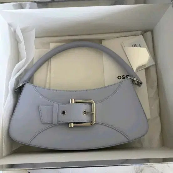 [BUNJANG] Osoi BELTED BROCLE Bag Pale Aqua / 오소이 가방 BELTED BROCLE [PALE AQUA]