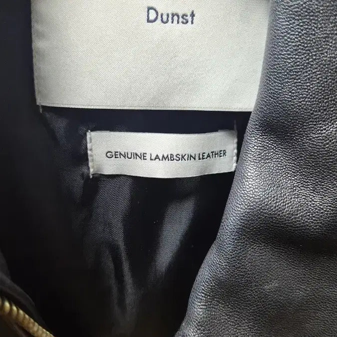 [BUNJANG] Dunst Unisex Lambskin Blouson Black XL / 던스트 유니섹스 램스킨 블루종 블랙 XL
