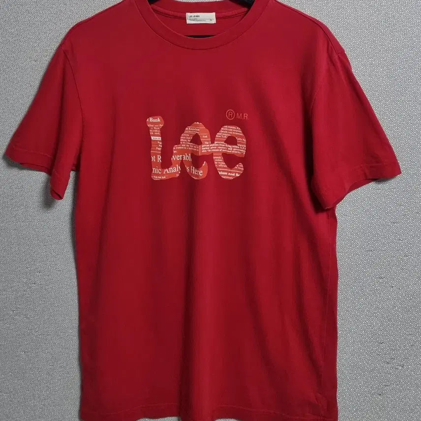 [BUNJANG] M.I.A. LEE Red T-Shirt / M ) LEE 리 레드 반팔티