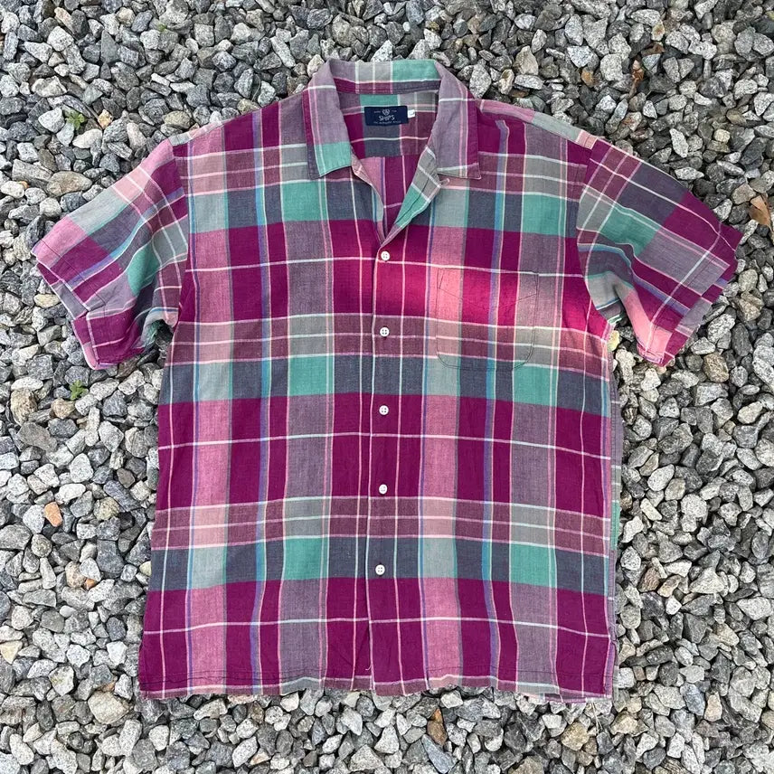 [BUNJANG] SHIPS Vintage Check Shirt / SHIPS  빈티지 체크 셔츠 (실측확인)