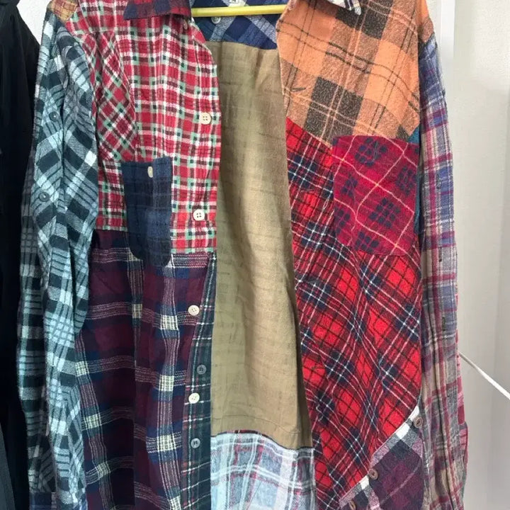 [BUNJANG] Needles Patchwork Pattern Shirt / 니들즈 패턴셔츠