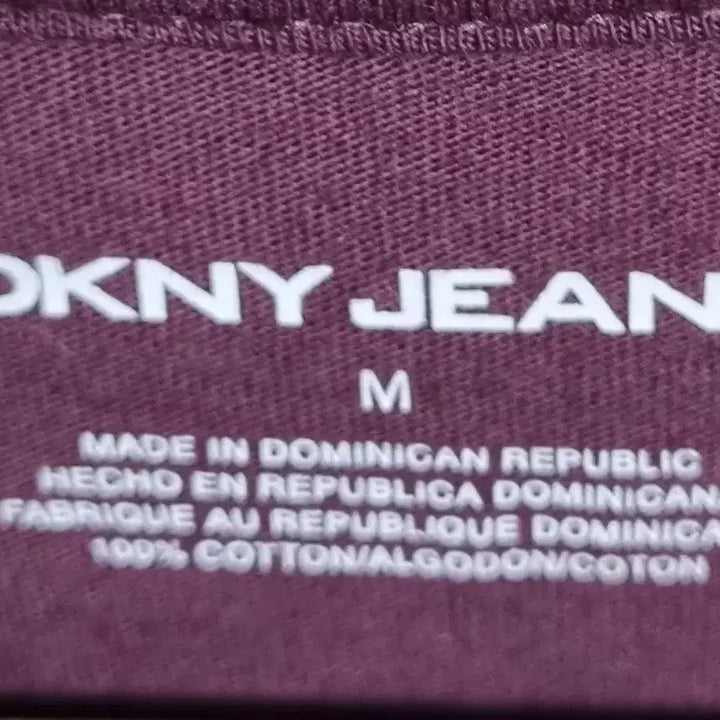 [BUNJANG] DKNY Wine Color Short Sleeve T-Shirt / M (95) DKNY 와인컬러 반팔티