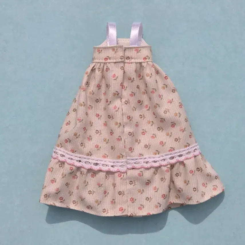 [BUNJANG] Handmade Blythe &amp; Licca Dress Ivory Floral Stripe / 브라이스원피스