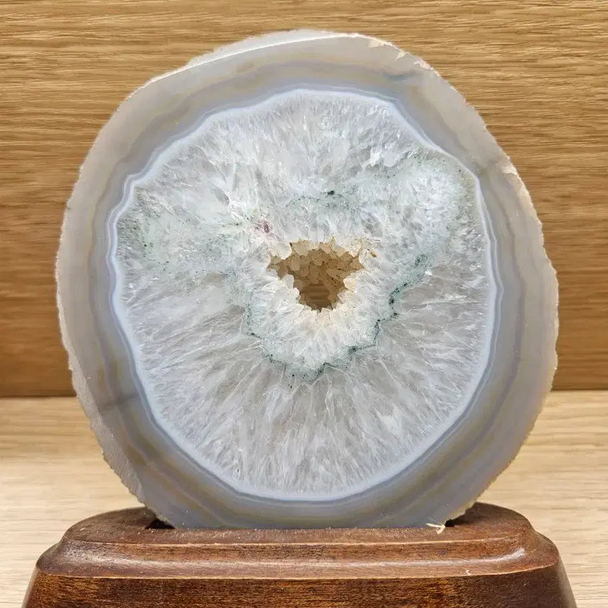 [BUNJANG] Natural Agate Geode Stone with Stand / 천연 아게이트  원석 광물 수석