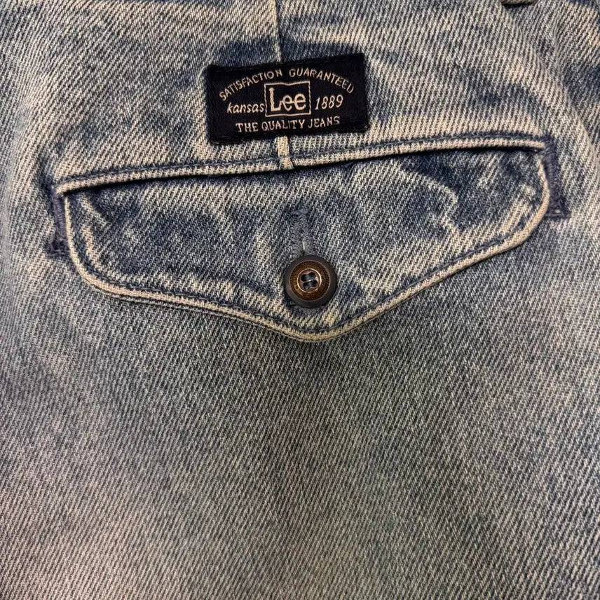 [BUNJANG] Lee Light Wash Wide Denim Pants / LEE 연청 와이드 데님 팬츠