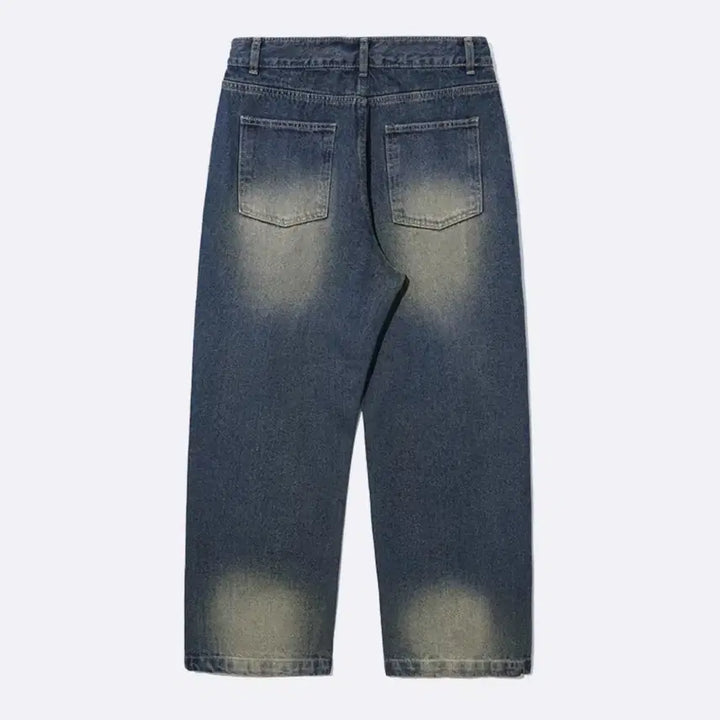 [BUNJANG] Je-mot Liquid Wide Balloon Denim Pants Western Blue SOLP2460 Size 34 / 제멋 리퀴드 와이드 벌룬 데님팬츠 웨스턴블루 SOLP2460 34 판매