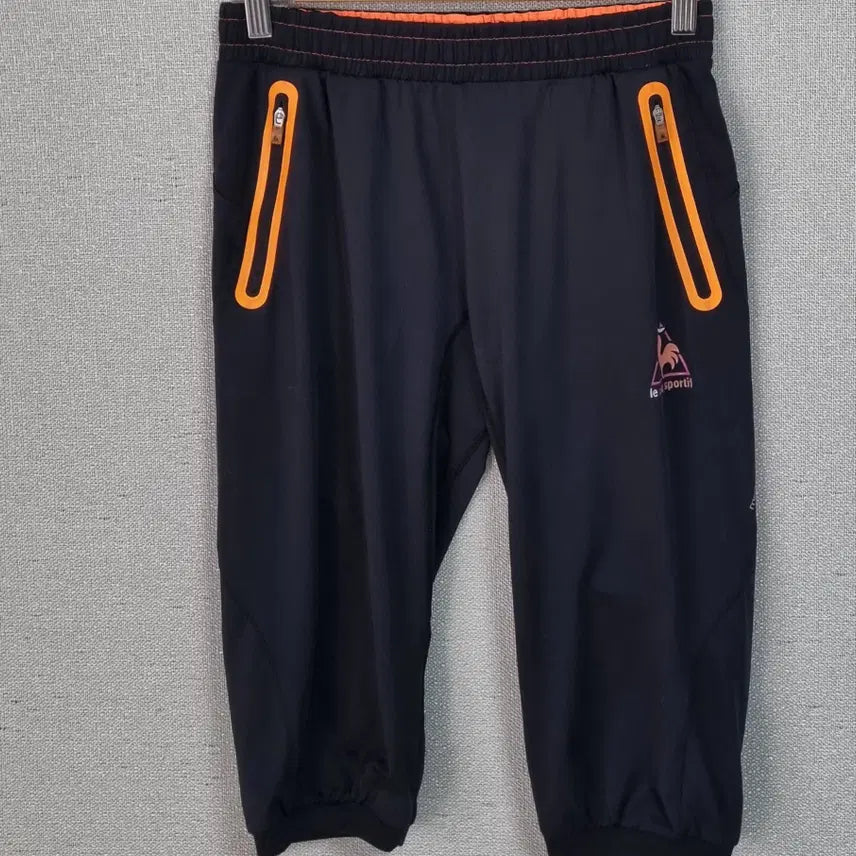 [BUNJANG] Le Coq Sportif Black Functional 7-Part Shorts / S (55) 르꼬끄 블랙 기능성 7부 반바지