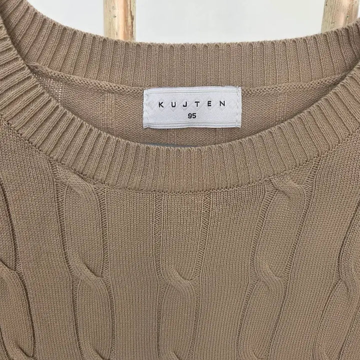 [BUNJANG] Kuzten Cable Short Sleeve Knit / 쿠즈텡 케이블 반팔니트