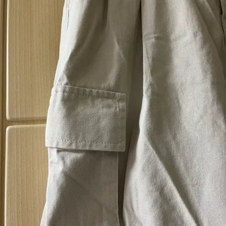 [BUNJANG] SPAO Cotton Wide Cargo Pants Cream M / 새상품 택)스파오 코튼 와이드 카고 팬츠 크림 M