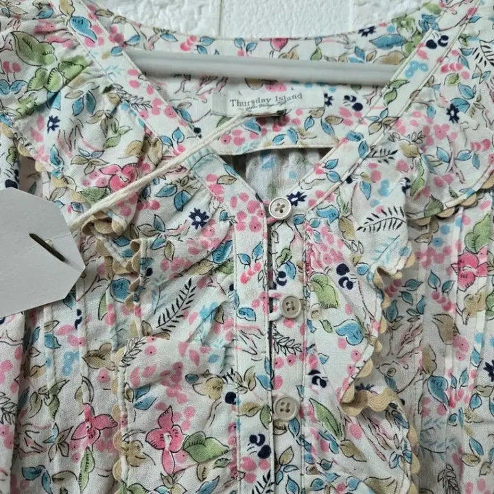[BUNJANG] Thursday Island Cotton Rayon Blend Summer Dress / 써스데이 22년  새옷 면  시원한 원단