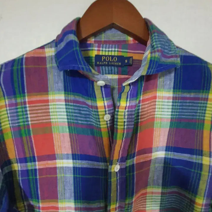 [BUNJANG] Polo Ralph Lauren Multicolor Linen Shirt S / 폴로 랄프로렌 멀티컬러 린넨 셔츠 S 95