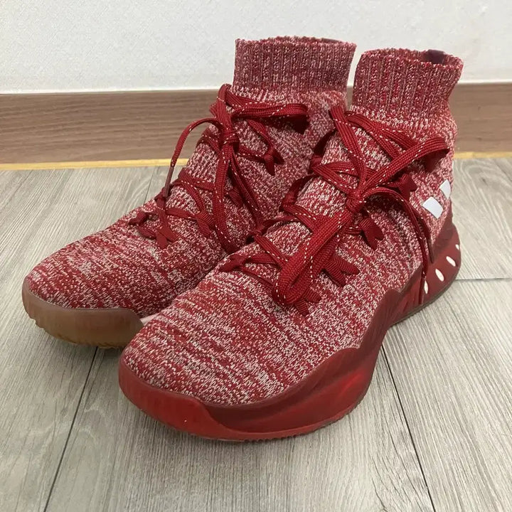 [BUNJANG] Adidas Crazy Explosive Red/White Knit Basketball Shoes Size 265 / 아디다스 크레이지 익스플로시브 265