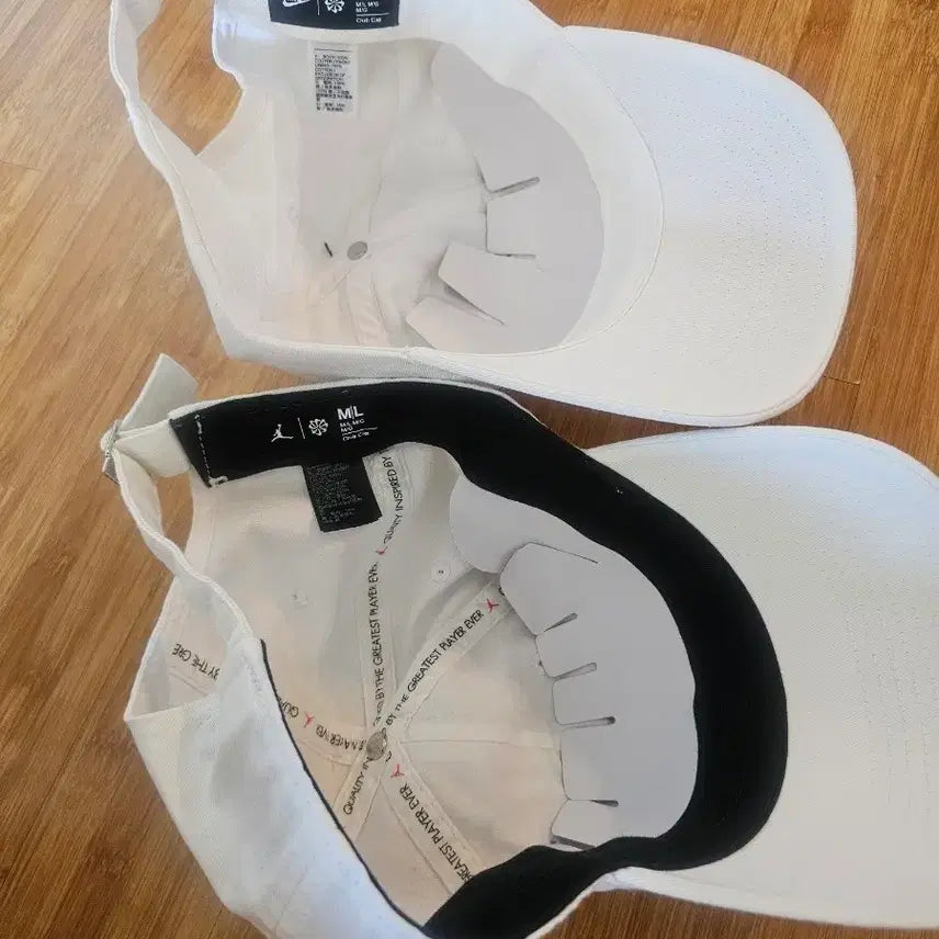 [BUNJANG] Nike White Cotton Baseball Caps (Set of 2) / 나이키 볼캡 일괄