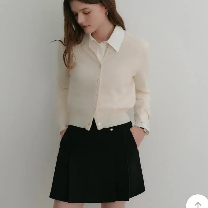 [BUNJANG] Lookast Cashmere Round Cardigan Ivory / 룩캐스트 힌스 캐시 라운드 가디건 아이보리