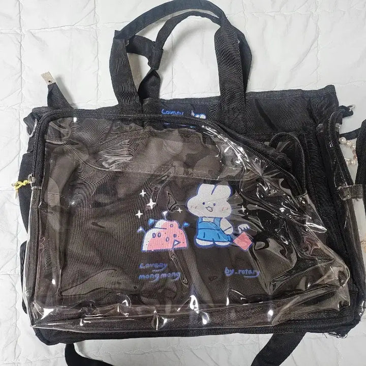 [BUNJANG] Black Ita Bag Backpack Crossbody Bag / 백팩도 크로스백도 가능한 블랙 이타백