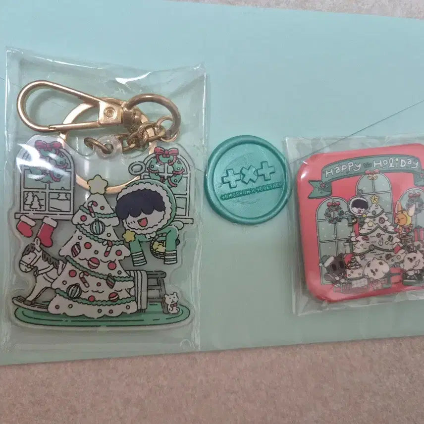 [BUNJANG] Bbunnyto Holiday Keychain, Card, Badge Set / 뿔바투 홀러데이키링,카드,뱃지