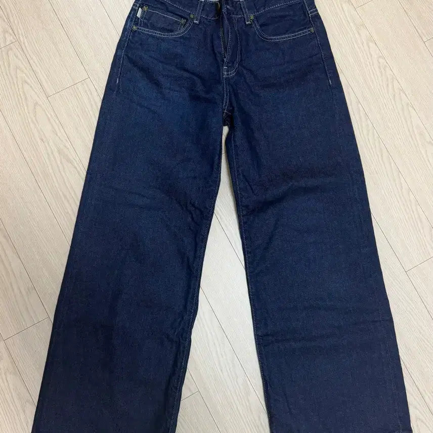 [BUNJANG] Glowny 901 Low Rise Wide Leg Jeans Deep Blue S / 글로니 901 로우라이즈 와이드레그 진 딥블루 S