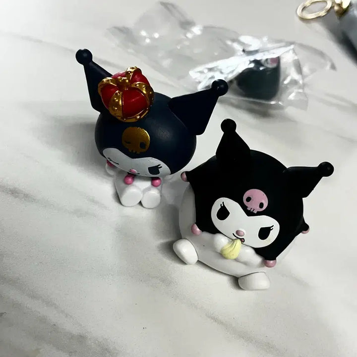 [BUNJANG] Kuromi Figure/Keyring 3-Piece Set / 쿠로미 피규어/키링 3종 세트