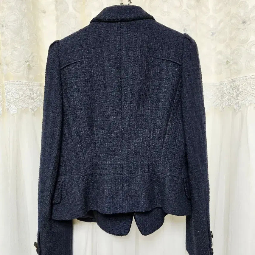 [BUNJANG] TIME Short Tweed Jacket Navy / TIME)타임 숏 트위드 자켓 네이비