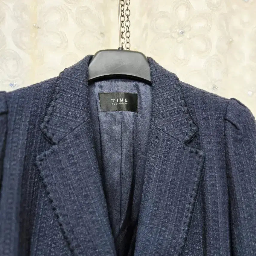 [BUNJANG] TIME Short Tweed Jacket Navy / TIME)타임 숏 트위드 자켓 네이비