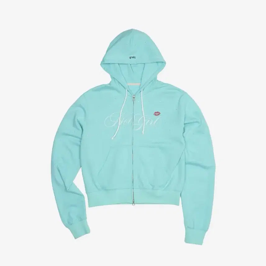 [BUNJANG] Grailz Mint Sky Blue Zip Hoodie Size 2 / 그레일즈 grailz 민트 하늘색 후드집업 [2]
