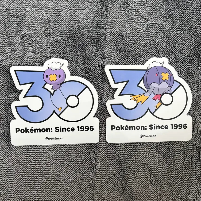 [BUNJANG] Pokemon 30th Anniversary Logo Shaking/Swaying and Floaty/Drifty Evolution Set / 한국한정] 포켓몬 30주년 로고 스티커 흔들풍손 둥실라이드 진화 세트