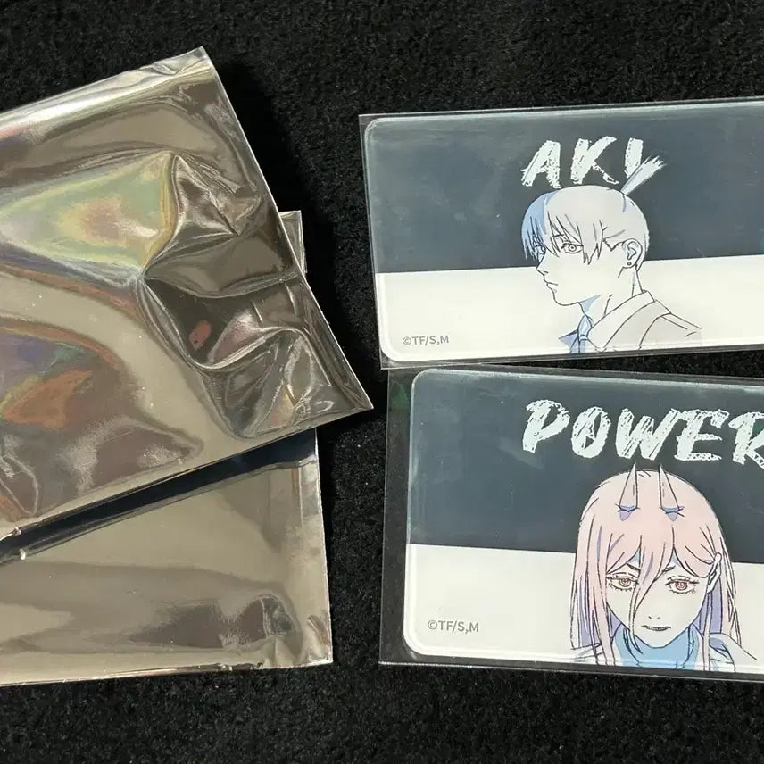 [BUNJANG] Chainsaw Man MAPPA Popup Original Drawing Acrylic Card Bundle Set - Power, Aki / 체인소맨 마파 팝업 원화 아크릴 카드 파워 아키 일괄